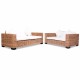 15 részes természetes rattan kanapészett 15 részes természetes rattan kanapészett