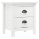 2 db fehér fenyő éjjeliszekrény hill sorozat 46x35x49,5 cm