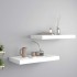 2 db fehér mdf fali polc 50 x 23 x 3,8 cm