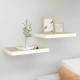 2 db fehér-tölgyszínű mdf lebegő fali polc 50 x 23 x 3,8 cm 2 db fehér-tölgyszínű mdf lebegő fali polc 50 x 23 x 3,8 cm