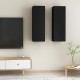 2 db fekete forgácslap tv-szekrény 30,5 x 30 x 90 cm 2 db fekete forgácslap tv-szekrény 30,5 x 30 x 90 cm