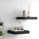 2 db fekete mdf fali polc 23 x 23,5 x 3,8 cm 2 db fekete mdf fali polc 23 x 23,5 x 3,8 cm