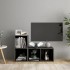 2 db magasfényű szürke forgácslap tv-szekrény 72 x 35 x 36,5 cm