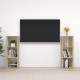 2 db sonoma-tölgyszínű forgácslap tv-szekrény 107 x 35 x 37 cm