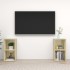 2 db sonoma-tölgyszínű forgácslap tv-szekrény 72 x 35 x 36,5 cm