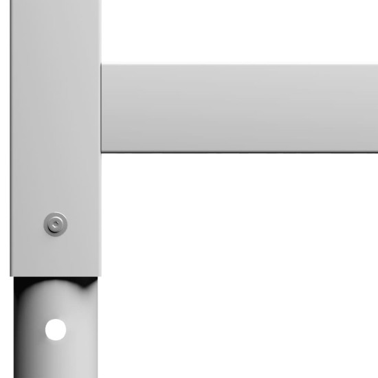 2 db szürke állítható fém munkapadváz 55 x (69-95,5) cm