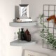 2 db szürke mdf lebegő sarokpolc 25 x 25 x 3,8 cm 2 db szürke mdf lebegő sarokpolc 25 x 25 x 3,8 cm