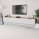 2 db tölgyfa/fehér magasfényű furnér tv szekrény 120x40x34 cm 2 db tölgyfa/fehér magasfényű furnér tv szekrény 120x40x34 cm