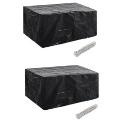 2 db védőhuzat 4 személyes polyrattan szetthez 180 x 140 cm