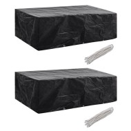 2 db védőhuzat 8 személyes polyrattan szetthez 300 x 140 cm