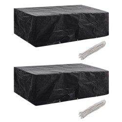 2 db védőhuzat 8 személyes polyrattan szetthez 300 x 140 cm