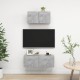 2 részes betonszürke forgácslap tv-szekrényszett 2 részes betonszürke forgácslap tv-szekrényszett