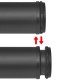 242148 4 height adjustable table legs black 710 mm