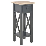 280059 side table black 27x27x65,5 cm wood