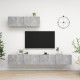 3 db betonszürke forgácslap tv-szekrény 3 db betonszürke forgácslap tv-szekrény