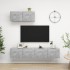 3 db betonszürke forgácslap tv-szekrény