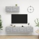 3 db betonszürke forgácslap tv-szekrény 3 db betonszürke forgácslap tv-szekrény