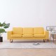 3-személyes sárga szövetkanapé