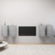 4 db betonszürke forgácslap tv-szekrény 30,5 x 30 x 60 cm