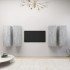 4 db betonszürke forgácslap tv-szekrény 30,5 x 30 x 90 cm