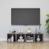 4 db betonszürke forgácslap tv-szekrény 37 x 35 x 37 cm