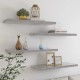 4 db betonszürke mdf lebegő fali polc 80 x 23,5 x 3,8 cm 4 db betonszürke mdf lebegő fali polc 80 x 23,5 x 3,8 cm