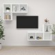 4 db fehér forgácslap falra szerelhető tv-szekrény 4 db fehér forgácslap falra szerelhető tv-szekrény