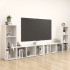 4 db fehér forgácslap tv-szekrény 107 x 35 x 37 cm