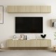 4 db sonoma-tölgyszínű forgácslap tv-szekrény 100 x 30 x 30 cm 4 db sonoma-tölgyszínű forgácslap tv-szekrény 100 x 30 x 30 cm