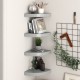 4 db szürke mdf lebegő sarokpolc 25 x 25 x 3,8 cm 4 db szürke mdf lebegő sarokpolc 25 x 25 x 3,8 cm