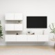 4 részes fehér forgácslap tv-szekrényszett 4 részes fehér forgácslap tv-szekrényszett