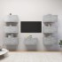 7 db betonszürke forgácslap tv-szekrény 30,5 x 30 x 60 cm