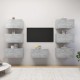 7 db betonszürke forgácslap tv-szekrény 30,5 x 30 x 60 cm