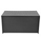 Fekete polyrattan kerti tárolóláda 120 x 50 x 60 cm Fekete polyrattan kerti tárolóláda 120 x 50 x 60 cm
