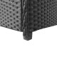 Fekete polyrattan kerti tárolóláda 120 x 50 x 60 cm Fekete polyrattan kerti tárolóláda 120 x 50 x 60 cm