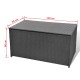 Fekete polyrattan kerti tárolóláda 120 x 50 x 60 cm Fekete polyrattan kerti tárolóláda 120 x 50 x 60 cm