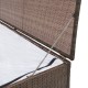 Barna polyrattan kerti tárolóláda 120 x 50 x 60 cm Barna polyrattan kerti tárolóláda 120 x 50 x 60 cm
