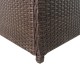 Barna polyrattan kerti tárolóláda 120 x 50 x 60 cm Barna polyrattan kerti tárolóláda 120 x 50 x 60 cm
