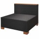 9-részes fekete polyrattan kerti bútorszett párnákkal 9-részes fekete polyrattan kerti bútorszett párnákkal