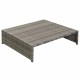 15 részes szürke kültéri polyrattan pihenőszett