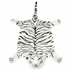 Fehér plüss tigris szőnyeg 144 cm