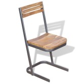 2 db tömör tíkfa étkezőszék 2 db tömör tíkfa étkezőszék
