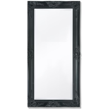 100x50 cm fekete barokk stílusú fali tükör