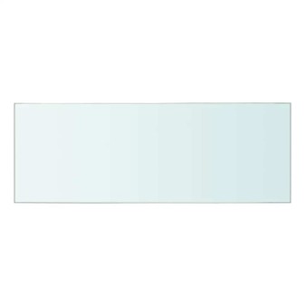 Átlátszó üvegpolc panel 40x12 cm
