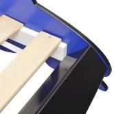 Kék versenyautó alakú led-es gyerekágy 90 x 200 cm Kék versenyautó alakú led-es gyerekágy 90 x 200 cm