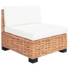 18 részes természetes rattan kanapészett