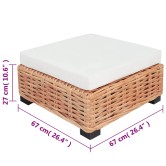 16 részes természetes rattan kanapészett