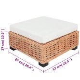 14 részes természetes rattan kanapészett 14 részes természetes rattan kanapészett