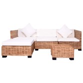 14 részes természetes rattan kanapészett 14 részes természetes rattan kanapészett