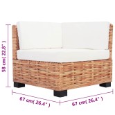 14 részes természetes rattan kanapészett 14 részes természetes rattan kanapészett